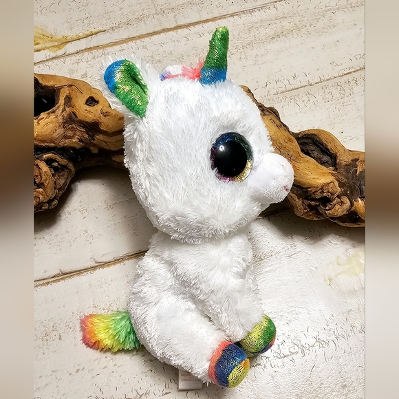 Beanie Boos 🔥 Pixy White Unicorn Soft Plush Stuffed Animal Size Small 6" - Picture 5 of 6